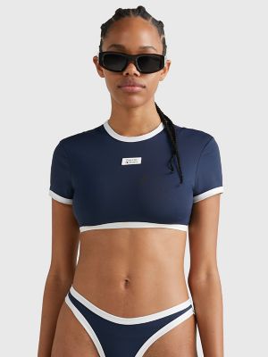 lykke Tøm skraldespanden Cyclops Tommy Jeans Cropped Bikini Top | Tommy Hilfiger