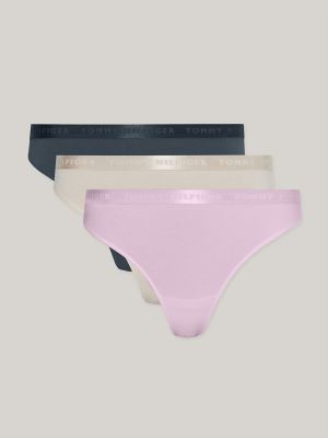 Everyday Luxe Thong 3-Pack, Pearly Pink/Mil Den/Bare There