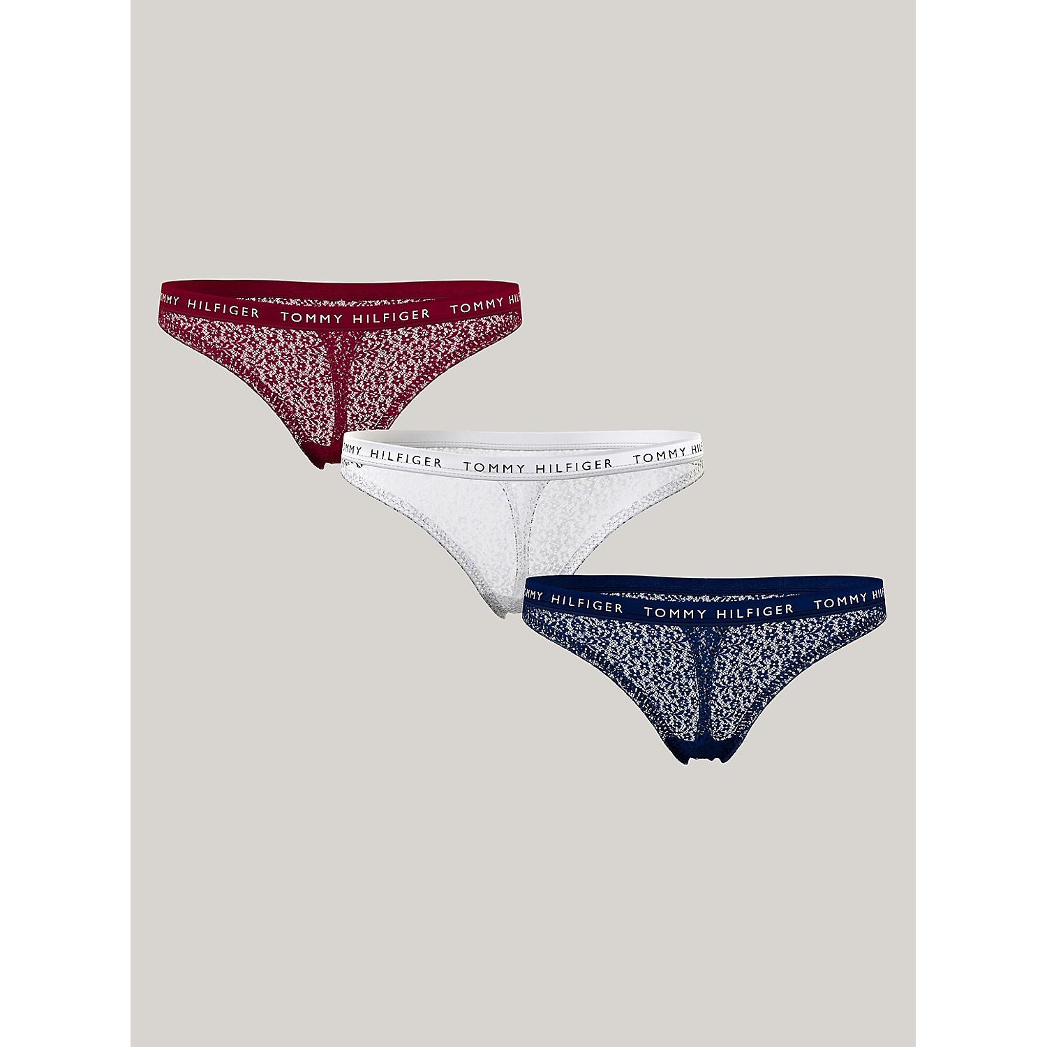 TOMMY HILFIGER Lace Thong 3-Pack