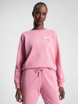 Solid Logo Lounge Top, Flora Pink