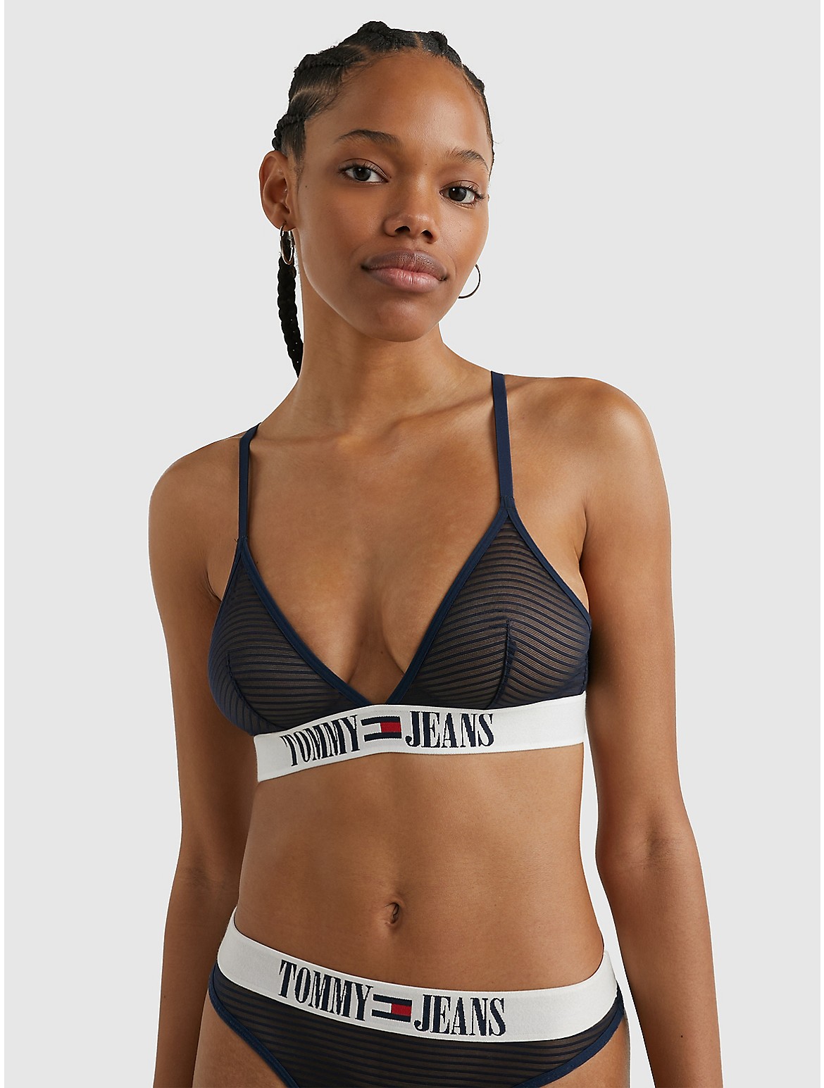 Tommy Triangle Bralette In Twilight Navy | ModeSens