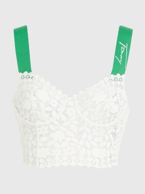 Lace Bustier Bra, Minty