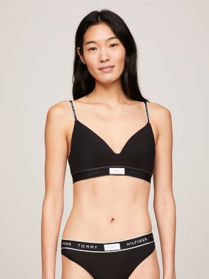 Tommy Logo Triangle Bralette