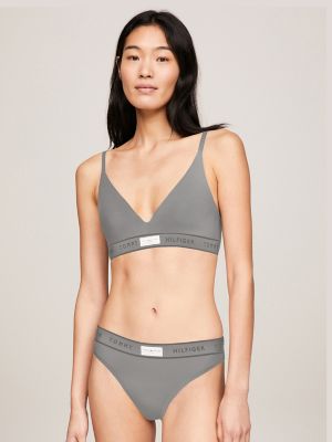 Tommy Hilfiger UNLINED BRALETTE Grey - Free delivery