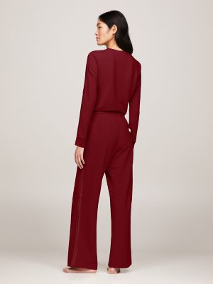 Drawstring Lounge Pant, Deep Rouge