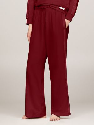 Drawstring Lounge Pant, Deep Rouge
