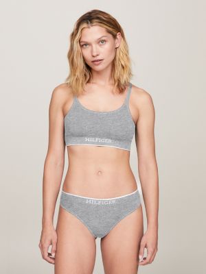 Monotype Logo Bralette + Thong Set