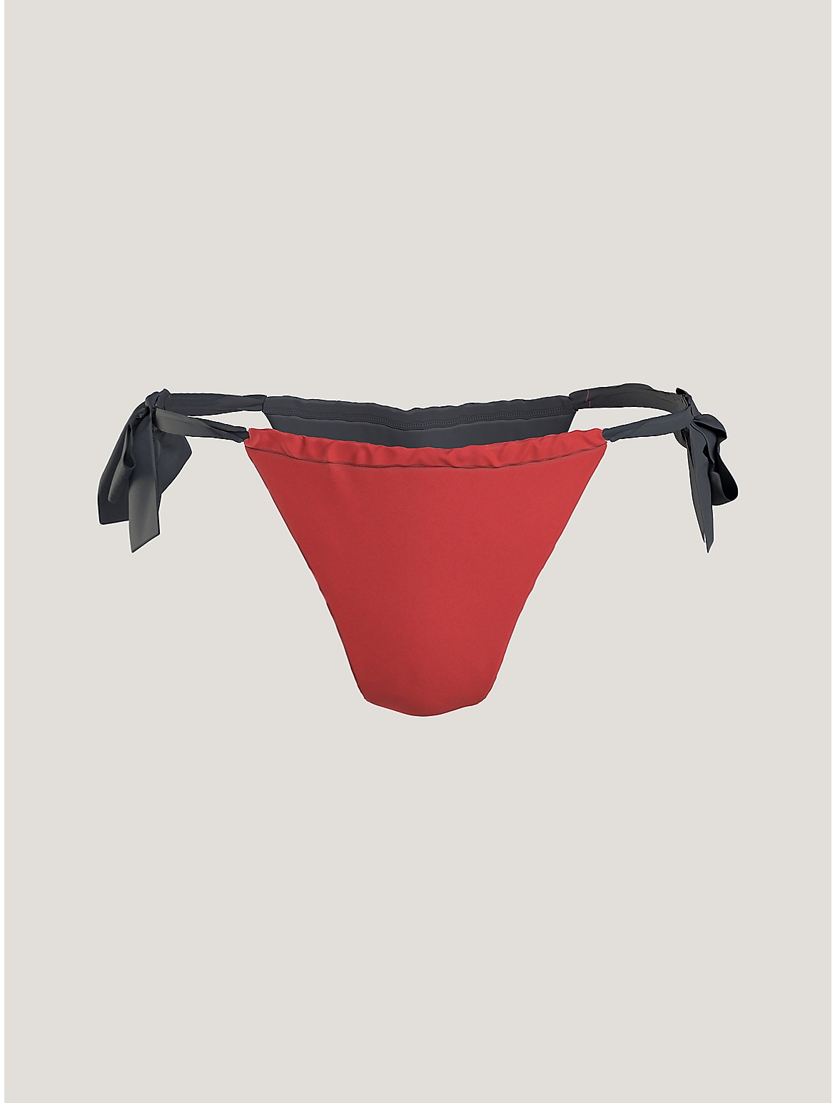 Tommy Hilfiger Women's Colorblock Side-Tie Bikini Bottom