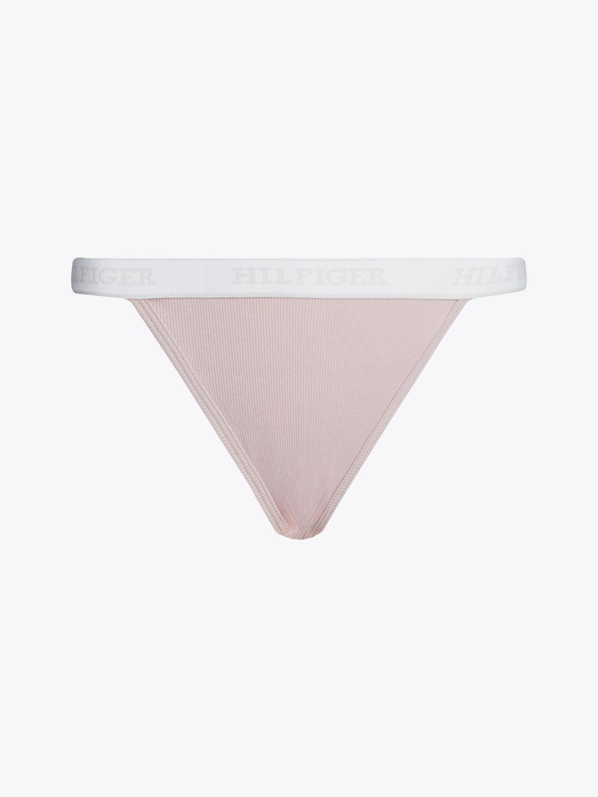 Monotype Logo Bikini Brief — Balanced Beige