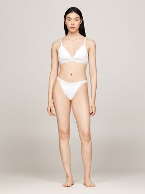 Monotype Logo Bikini Brief, White