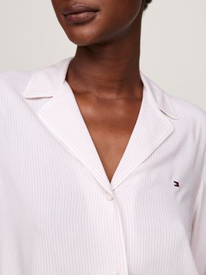 Matin Kim☆COZY PAJAMA STRIPE SHIRT COZY PAJAMA STRIPE SHIRT IN SKY - MATINKIM
