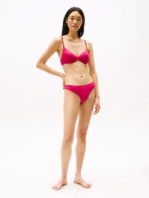 Repeat Logo Stretch-Cotton Thong, Vivacious Pink