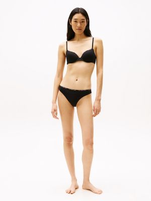 Repeat Logo Cheeky Bikini Panty, Black