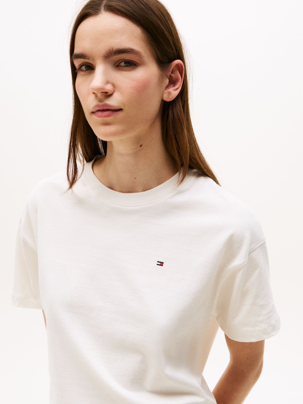 T-Shirt & Short Sleep Set — Ivory/Orange