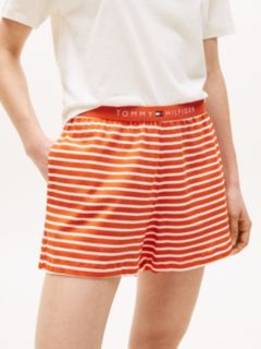 T-Shirt & Short Sleep Set — Ivory/Orange 3
