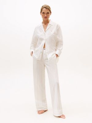 Poplin Sleep Pant, Multi Colour Thin Stripes