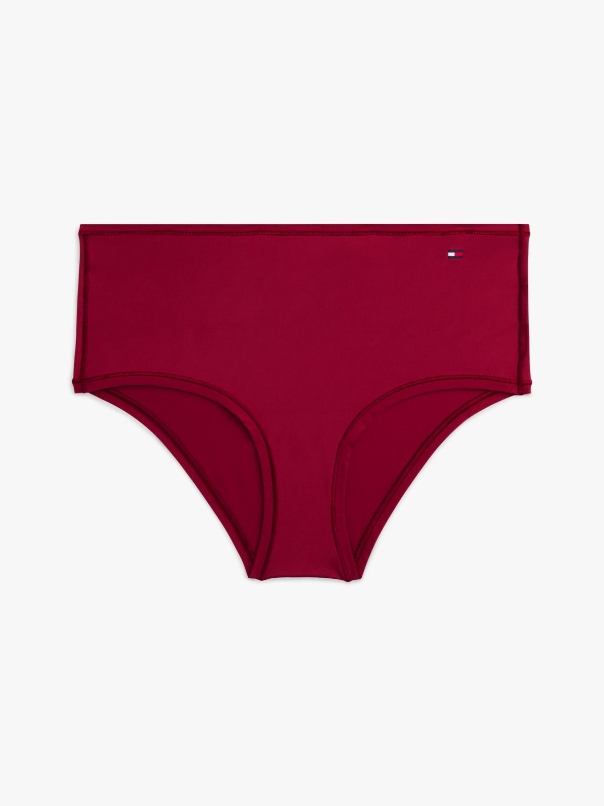 Smooth Microfiber High-Rise Brief — Rouge