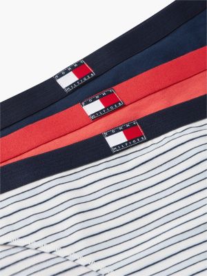 Трусы-брифы Flag, с логотипом, 3 шт. — Tommy Hilfiger, цвет: Синий полосатый / Тёмно-синий — фото 8
