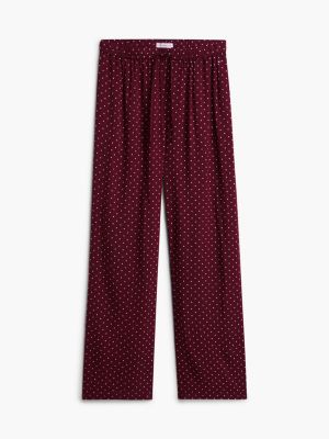 Пижамные брюки Polka-Dot — Tommy Hilfiger, цвет: В горошек бордовый — фото 5