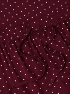 Lightweight Polka-Dot Sleep Pant — Polka Dot Burgundy 6