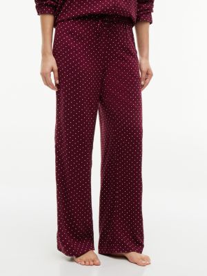 Lightweight Polka-Dot Sleep Pant, Polka Dot Burgundy