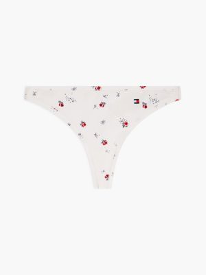 Трусы-стринги, джерси, цветочный принт — Tommy Hilfiger, цвет: С принтом экрю — фото 5