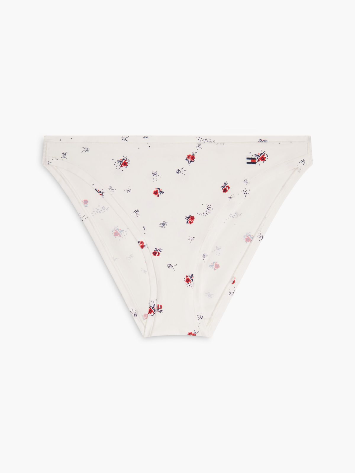 Floral-Printed Jersey Bikini Brief — Berlitz Floral Ecru