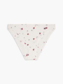 Floral-Printed Jersey Bikini Brief — Berlitz Floral Ecru 5