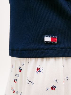 Женские футболки Tommy Hilfiger Ringer Sleep T-Shirt — фото 2