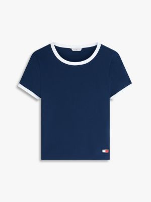 Женские футболки Tommy Hilfiger Ringer Sleep T-Shirt — фото 5