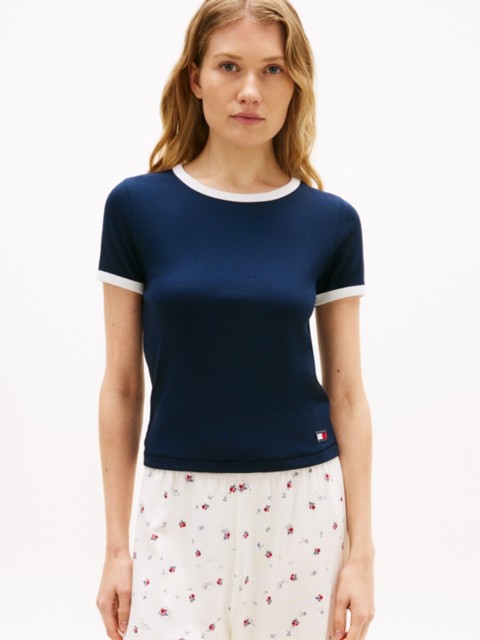 Женские футболки Tommy Hilfiger Ringer Sleep T-Shirt