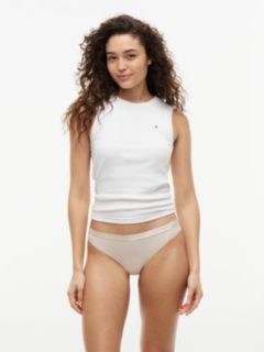 Stretch-Cotton Thong 5-Pack — Nvy/O Green/Fairisle/Rouge/C Creme 8