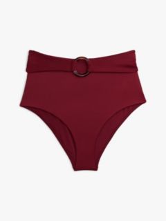 O-Ring High-Rise Bikini Bottom — Liberty Red 5