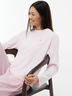 Jersey T-Shirt & Pant Sleep Set — Pink / Striped Rose 3