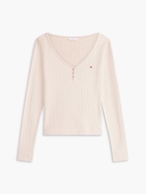 Пижамный комплект, ажурная вязка — Tommy Hilfiger, цвет: Cashmere Creme — фото 5