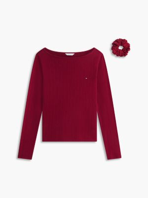 Пижамный комплект Gift, ажурная вязка — Tommy Hilfiger, цвет: Rouge — фото 6