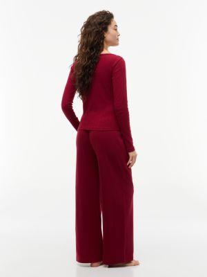 Пижамный комплект Gift, ажурная вязка — Tommy Hilfiger, цвет: Rouge — фото 5