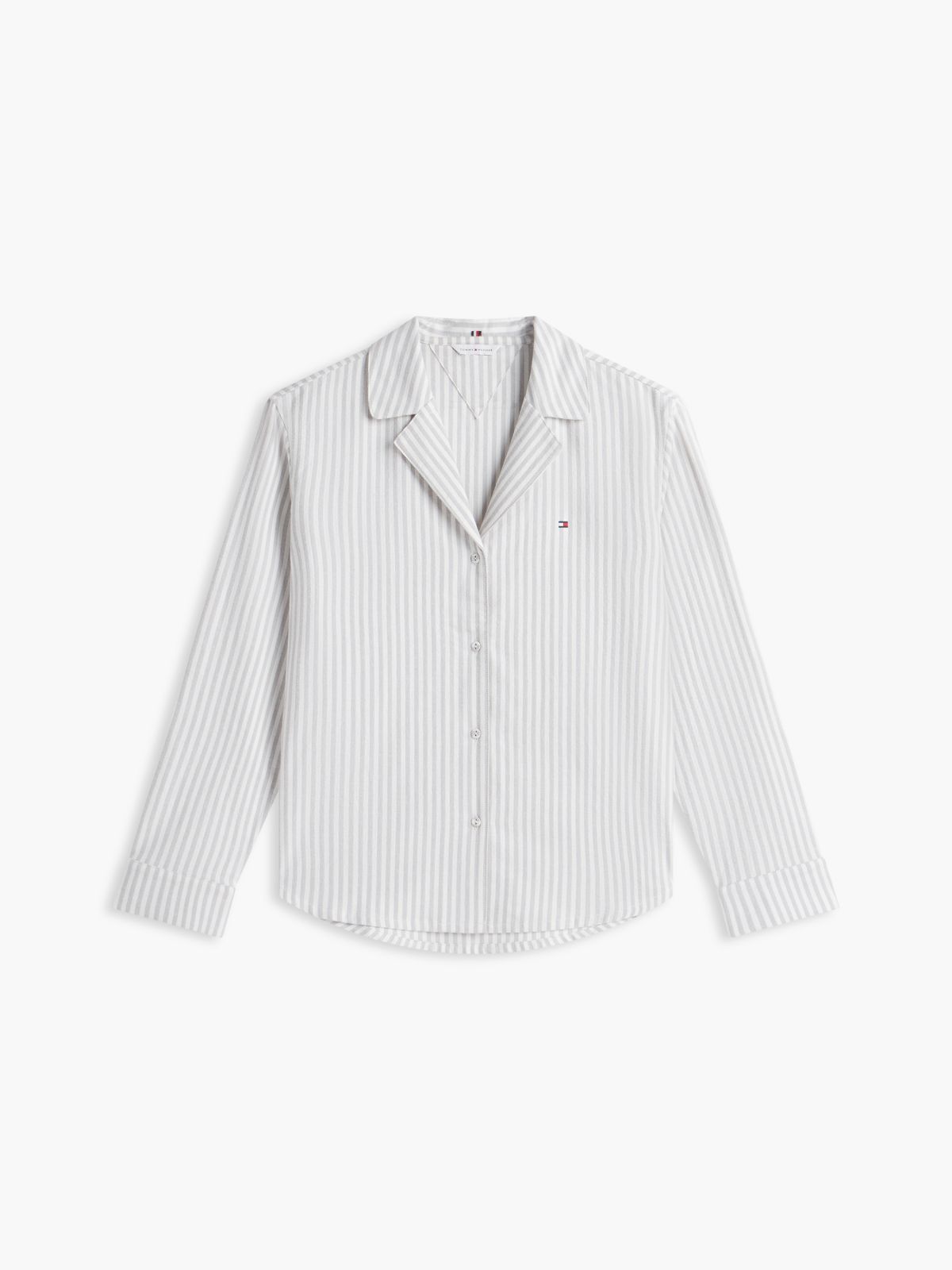 Striped Flannel Shirt & Pant Sleep Set — Flannel Stripe Grey