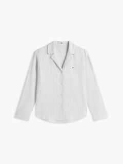 Striped Flannel Shirt & Pant Sleep Set — Flannel Stripe Grey 5