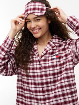 Пижамный комплект Gift, фланель — Tommy Hilfiger, цвет: Светлый розовый клетчатый — фото 2