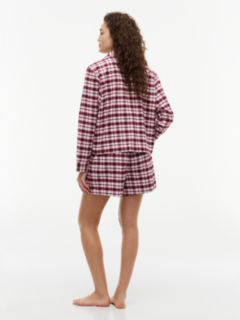 Flannel Pajama & Sleep Mask Gift Set — Light Pink Plaid 4