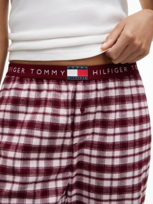 Пижамные брюки Plaid, фланель — Tommy Hilfiger, цвет: Светлый розовый клетчатый — фото 3