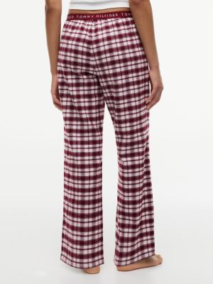 Пижамные брюки Plaid, фланель — Tommy Hilfiger, цвет: Светлый розовый клетчатый — фото 4