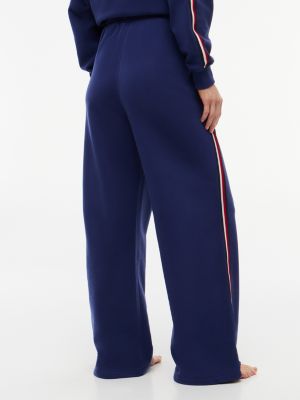 Пижамные брюки Signature, махра, в полоску — Tommy Hilfiger, цвет: Синий чернильный — фото 4