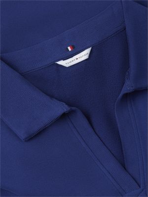 Женский свитер Tommy Hilfiger Signature Stripe Terry Sleep Pullover, цвет: Синий чернильный — фото 6