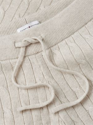Женские брюки Tommy Hilfiger Cable Knit Wool-Blend Lounge Pant, цвет: Меланжевый — фото 6