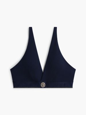 Бралетт Shimmer Crest, уплотнённая чашка, с логотипом — Tommy Hilfiger, цвет: Тёмно-синий — фото 5