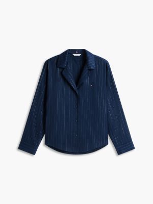 Пижамный комплект Shimmer, в полоску — Tommy Hilfiger, цвет: Тёмно-синий — фото 5