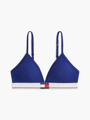Бралетт Varsity, треугольные чашки, в рубчик — Tommy Hilfiger, цвет: Синий чернильный — фото 5