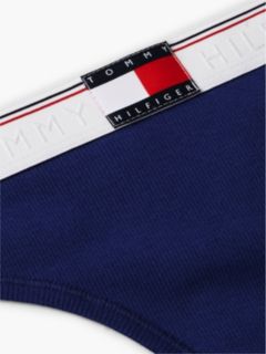 Varsity Rib-Knit Thong — Blue Ink 6